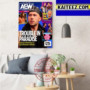 All Elite Wrestling Weekly Trouble In Paradise Cover Magazine Decorations Poster Canvas