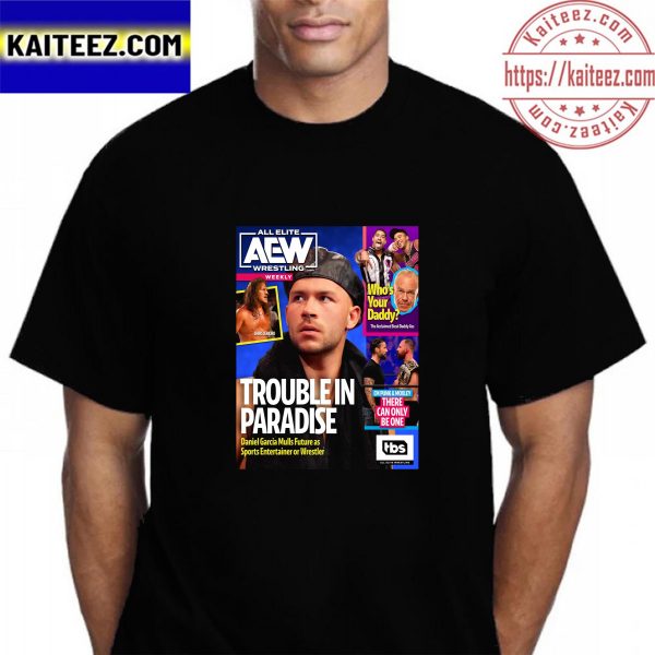 All Elite Wrestling Weekly Trouble In Paradise Cover Magazine Vintage T-Shirt