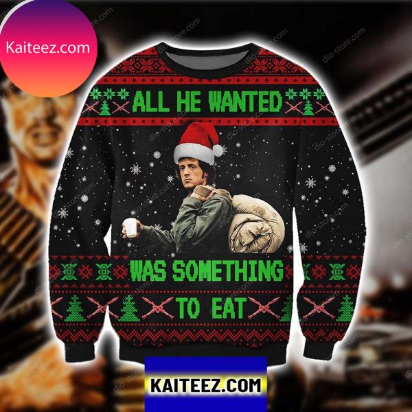 All He Wanted Was Something To Eat Knitting Pattern 3D Print Ugly Sweater