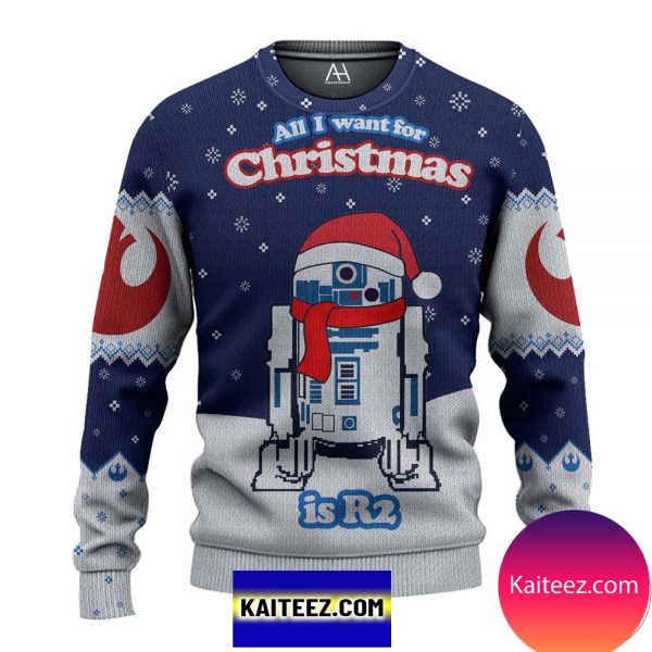 All I Want For Christmas Is R2 Christmas Ugly Sweater