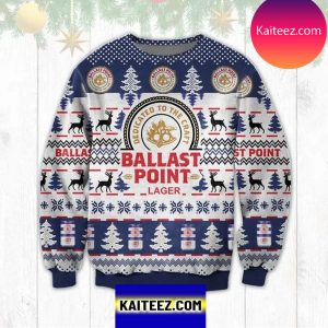 Ballast Point Lager 3D Christmas Ugly Sweater