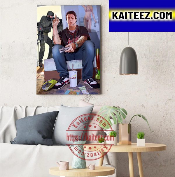 Baron Trump Sitting In His Room Art Decor Poster Canvas