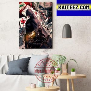 Batman x Batgirl And Joker Fan Art Decorations Poster Canvas