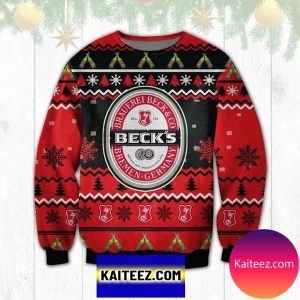 Beck’s Beer 3D Christmas Ugly Sweater