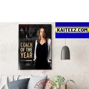 Becky Hammon In Las Vegas Aces Is WNBA Coach Of The Year ArtDecor Poster Canvas