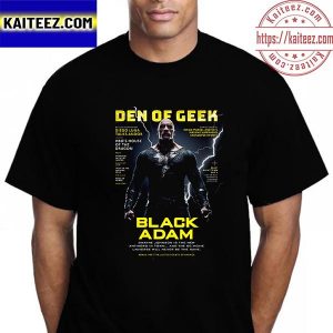 Black Adam Den Of Geek Magazine Cover Vintage T-Shirt