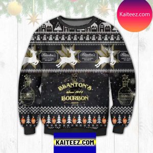 Blanton’s Bourbon Since 1984 3D Christmas Ugly Sweater