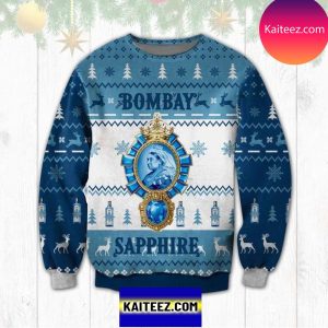 Bombay Sapphire 3D Christmas Ugly Sweater