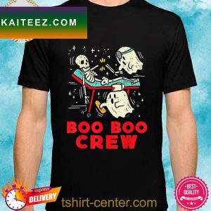 Boo boo crew ghost skeleton nurse halloween T-shirt