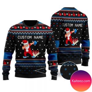 Bowling Image Cool Noel Pattern Personalized Gifts For Bowlers Sport Lovers Christmas Ugly  Sweater