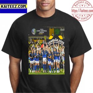 Brazil Champions Conmebol Copa America Femenina Colombia 2022 Classic T-Shirt