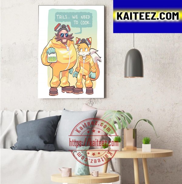 BreakingBad x Sonic Art Fan Gifts Art Decor Poster Canvas
