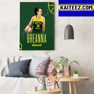 Breanna Stewart In Seattle Storm WNBA Art Decor Poster Canvas