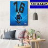 Corey Linsley In The NFL Top 100 Players Of 2022 Art Decor Poster Canvas