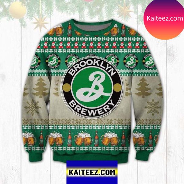 Brooklyn Brewery 3D Christmas Ugly Sweater