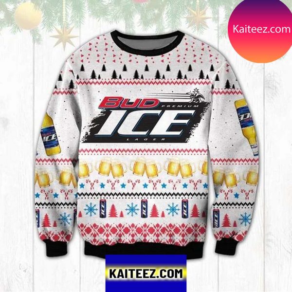 Bud Ice 3D Christmas Ugly Sweater