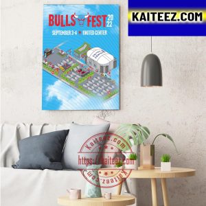 Bulls Fest 2022 United Center ArtDecor Poster Canvas