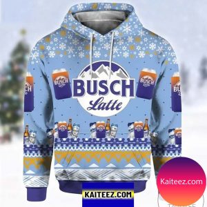 Busch Latte Beer Christmas Ugly Sweater