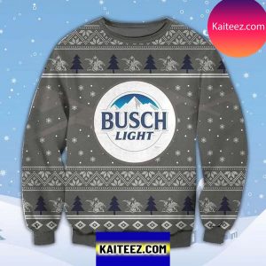Busch Light Logo 3D Christmas Ugly Sweater