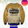 Bushmill Irish Whiskey 3D Christmas Ugly Sweater