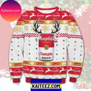 Campbell Tomato Soup 3D Christmas Ugly Sweater