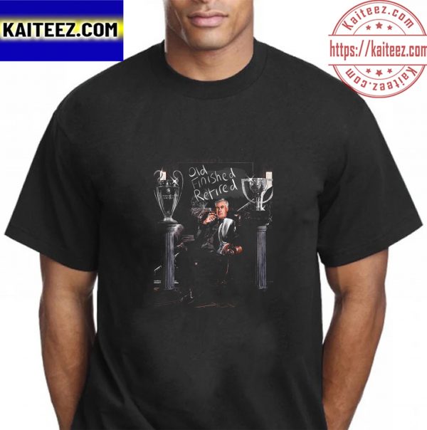 Carlo Ancelotti Is Old Finished Retired Vintage T-Shirt