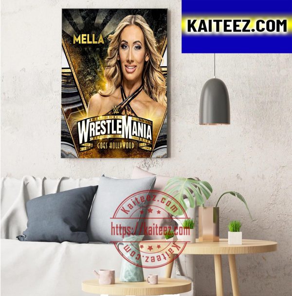 Carmella In WWE WrestleMania Goes Hollywood Art Decor Poster Canvas