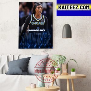 Chicago Sky Advance In The WNBA Playoffs ArtDecor Poster Canvas