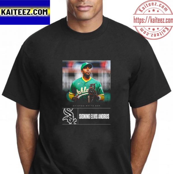 Chicago White Sox Signing Elvis Andrus Vintage T-Shirt