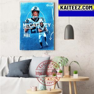 Christian McCaffrey Fantasy Projections Is The RB1 Art Decor Poster Canvas