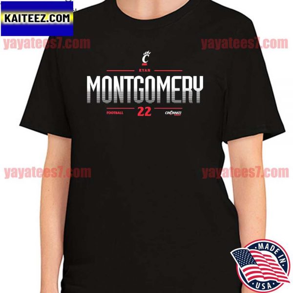 Cincinnati Bearcats football 22 Ryan Montgomery T-shirt