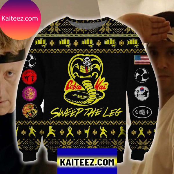 Cobra Kai 3d All Over Printed  Christmas Ugly Sweater