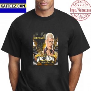 Cody Rhodes In WWE WrestleMania Goes Hollywood Vintage T-Shirt