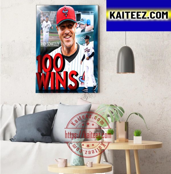 Congratulations to Andy Schatzley 100 Wins Home Decor Poster Canvas