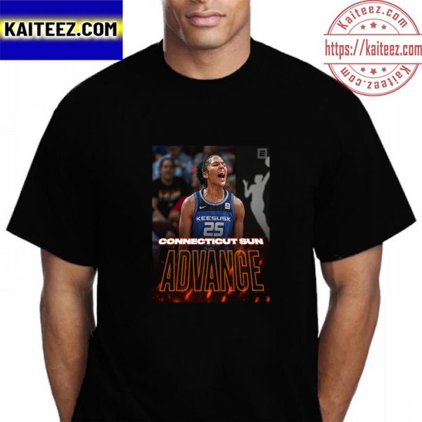 Connecticut Sun Advance WNBA Playoffs Vintage T-Shirt