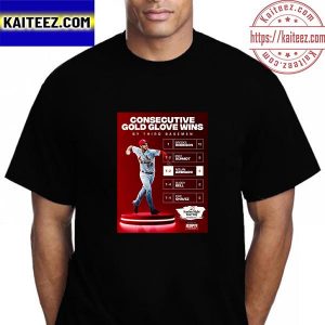 Consecutive Gold Glove Wins By Third Basemen Vintage T-Shirt
