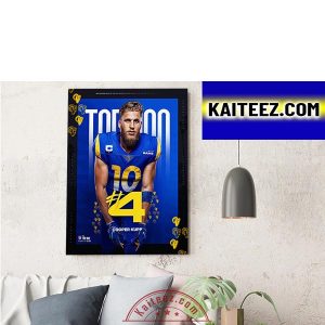 Cooper Kupp Los Angeles Rams In The NFL Top 100 ArtDecor Poster Canvas