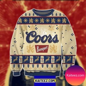 Coors Banquet Beer Christmas Ugly Sweater