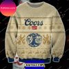 Coors Banquet Beer Yellow &amp Red Knitting Pattern Christmas Ugly  Sweater