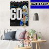 David Montgomery The NFL Top 100 Players Of 2022 Art Decor Poster Canvas