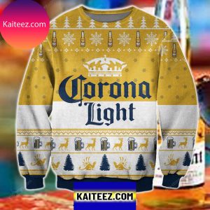 Corona Light Beer Knitting Pattern Christmas Sweater