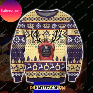 Crown Royal 3d All Over Print Ugly Sweater
