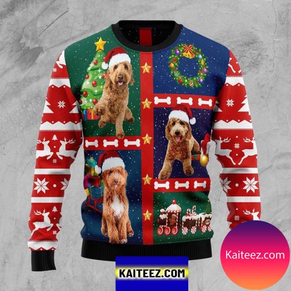 Cute Goldendoodle Christmas Ugly Sweater