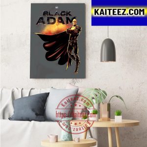 DC Comics Black Adam Promo Art Decorations Poster Canvas