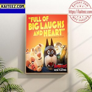 DC League Of Super Pets Full Of Big Laughs And Heart Wall Decor Poster Canvas