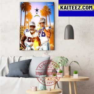 Dallas Cowboys vs Los Angeles Chargers In American Airlines Decorations Poster Canvas