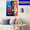 DeForest Buckner In The NFL Top 100 Players Of 2022 Art Decor Poster Canvas