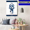 David Montgomery The NFL Top 100 Players Of 2022 Art Decor Poster Canvas