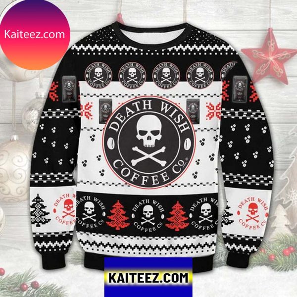 Death Wish Coffee 3D Christmas Ugly Sweater