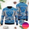 Detroit Lions Disney Donald Duck Mickey Mouse Goofy Personalized Christmas Ugly Sweater